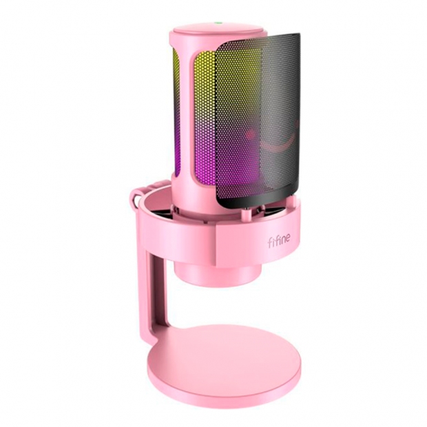 Foto do Produto MICROFONE FIFINE A8P RGB 3.5MM PINK