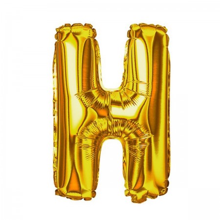Foto do Produto Balao Letra H Dourado 32 Polegadas