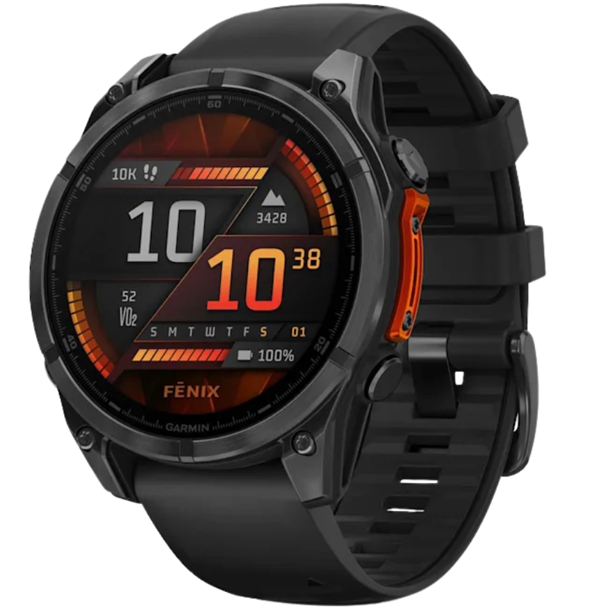 Foto do Produto Relógio GPS Garmin Fenix 8 47mm AMOLED - Slate Gray/Black (010-02904-00)