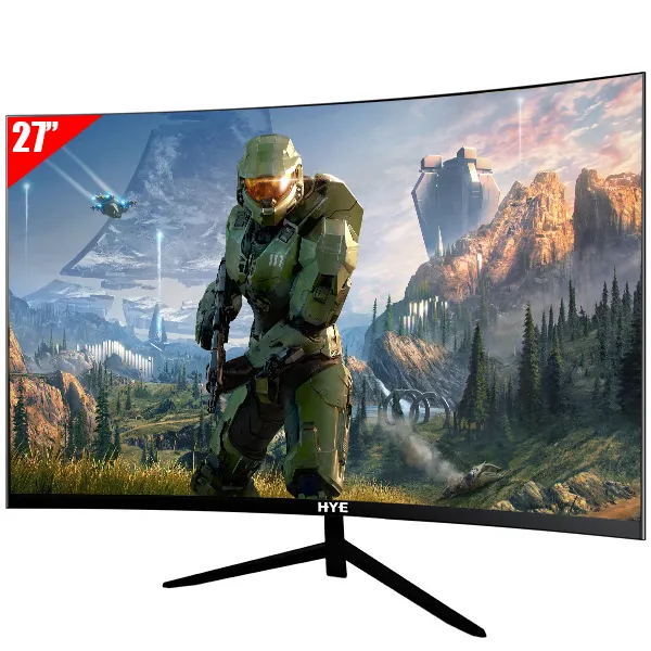 Foto do Produto Monitor Curvo HYE HY27VIEW165 de 27" Full HD 165Hz 16:9 com DisplayPort/HDMI