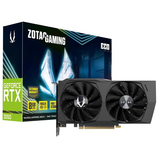 Foto do Produto Placa de Vídeo Zotac GeForce RTX3050 Eco 8GB GDDR6 PCI-Express