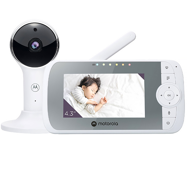 Foto do Produto Babá Eletrõnica Motorola VM64 / 1080P / Tela 4.3" / Wi-Fi 2.4GHZ - Branco