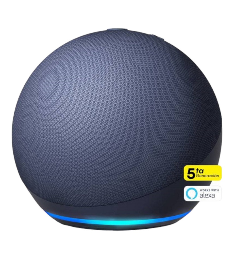 Foto do Produto SPEAKER AMAZON ECHO DOT 5ª GER ALEXA BLUETOOTH AZUL