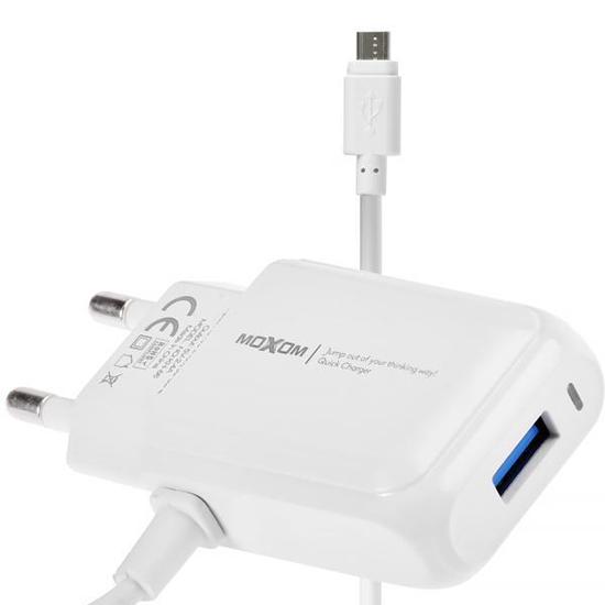 Foto do Produto Carregador Moxom KH-66 Bivolt - Cabo Micro USB