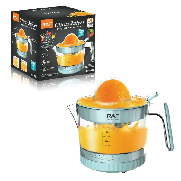 Foto do Produto Extrator de Suco Raf R.611B / 30W / 400ML / 220V - Azul Claro