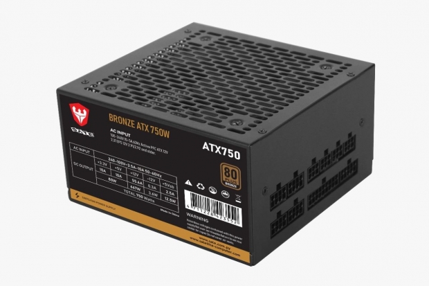 Foto do Produto FONTE 750W SATE ATX750 80+BRONZE F-MOD