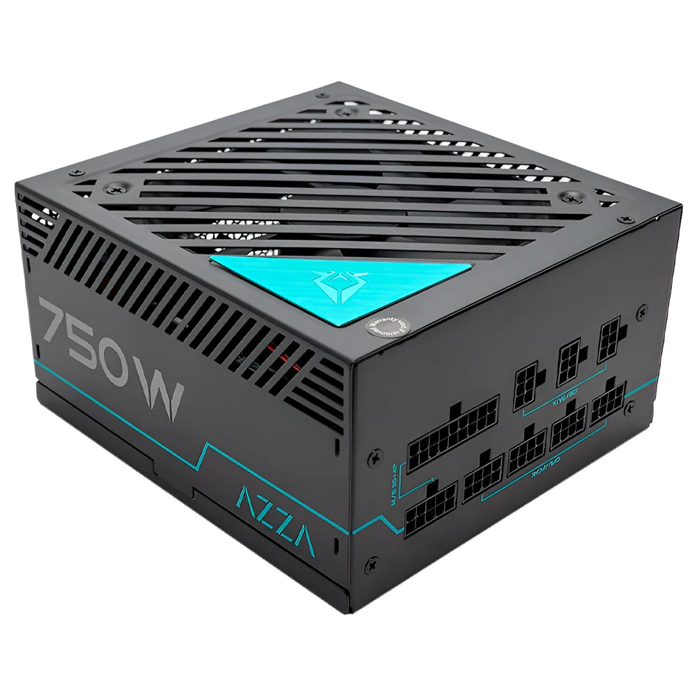 Foto do Produto Fonte ATX AZZA PSAZ-750G - 750W - 80 Plus Gold - 110/220V - Preto