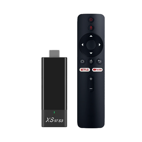 Foto do Produto Media Player Mini TV Stick XS97 S3 / 2GB / 8GB / 4K / Full HD / Android 10 - Preto