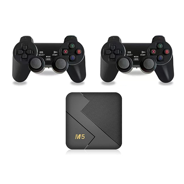 Foto do Produto Game Stick TV Box M5 Android TV / 10K / 2.4G / Com + 20000 Jogos - Preto