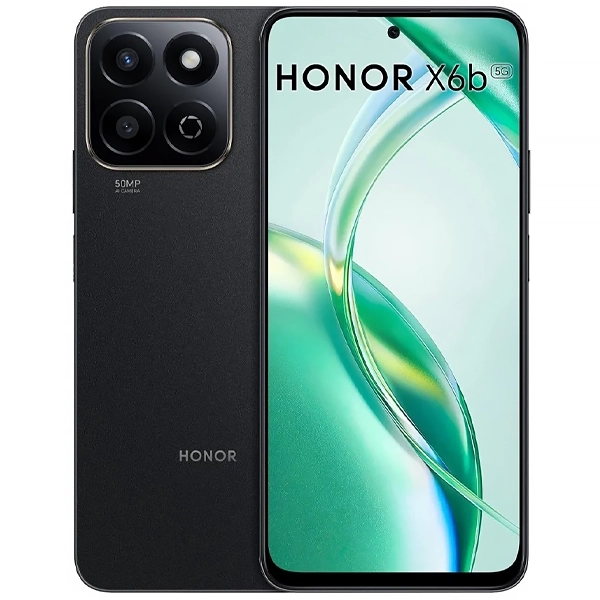 Foto do Produto Celular Honor X6b 5G ALT-NX3 Dual SIM de 256GB/4GB RAM de 6.56" 50+2MP/5MP - Midnight Black