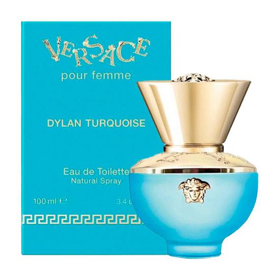 Foto do Produto Perfume Versace Dylan Turquoise Pour Femme Eau de Toilette Feminino 100ML