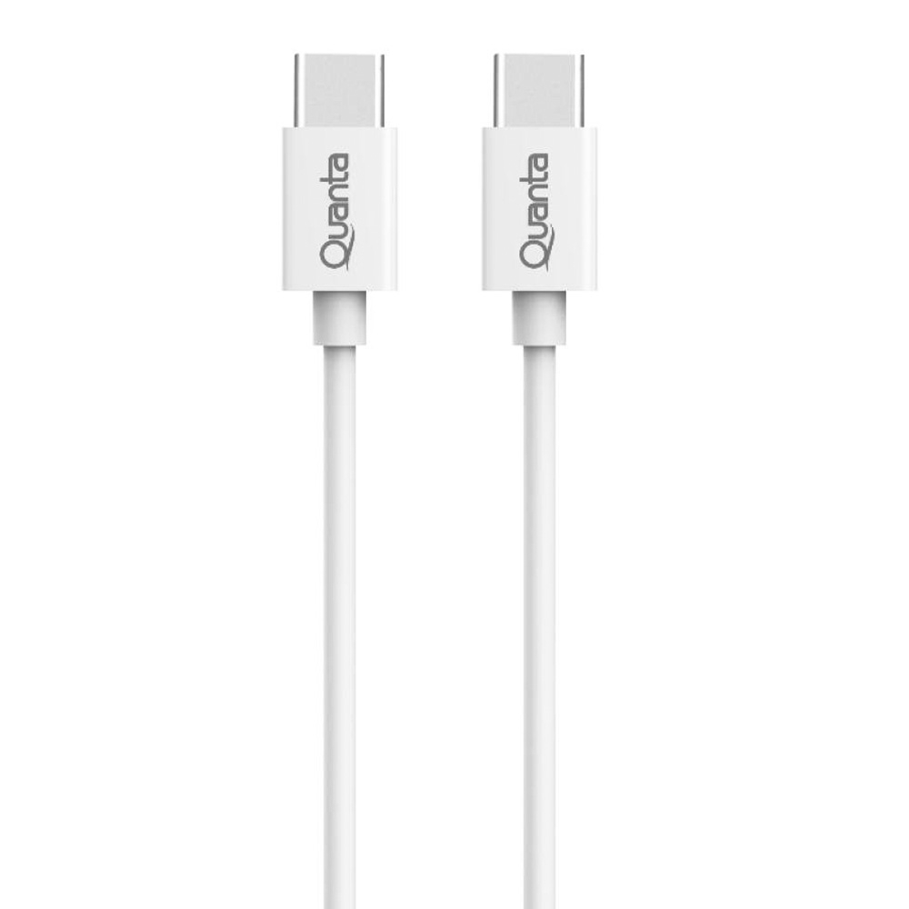 Foto do Produto Cabo Quanta QTCTC70 - USB-C - 1.2 Metros - Borracha - Branco