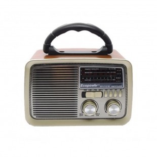 Foto do Produto RADIO PORTATIL ECOPOWER EP-F121B WOODEN