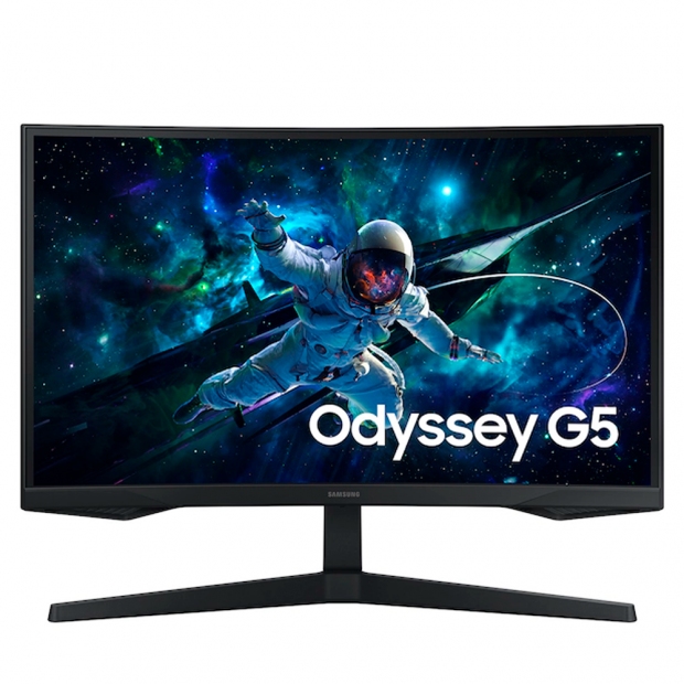 Foto do Produto Monitor Samsung Gaming Odyssey G5 G55C LS32CG552ENXZA Curvo 32" 2K QHD (2560 x 1440), 1ms, 165HZ, 1xHDMI 2.2, 1xDisplayPort 1.2, 1xConector de Audio, AMD FreeSync, Preto