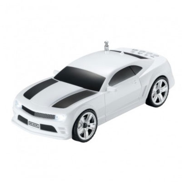 Foto do Produto Wster Speaker WS-600RL Carrinho Branco USB/SD/FM