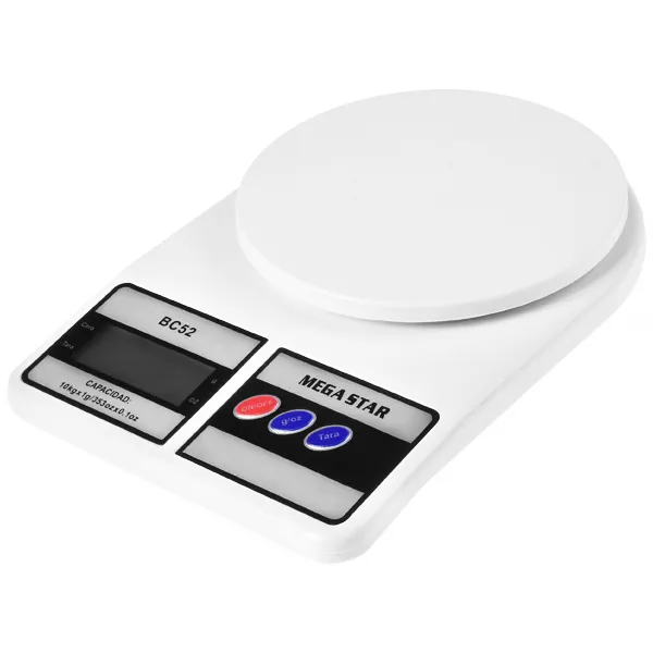 Foto do Produto Balança Digital para Cozinha MegaStar BC52 para até 10 kg - Branca