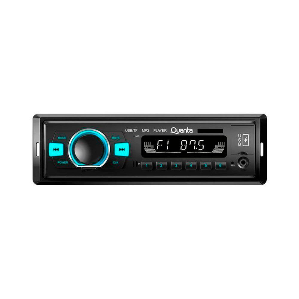 Foto do Produto Toca Rádio Quanta QTRRA72 - 25W - USB/SD/AUX - Bluetooth - FM