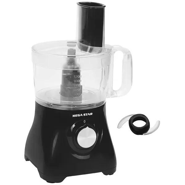 Foto do Produto Processador de Alimentos MegaStar SG500 1.2 Litros 220V ~ 50/60 Hz - Preto