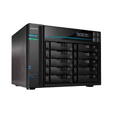 Foto do Produto SERVIDOR NAS ASUSTOR AS6510T QC2.1/10BAY/8GB/2 M.2 4-GBLAN/2USB3.2