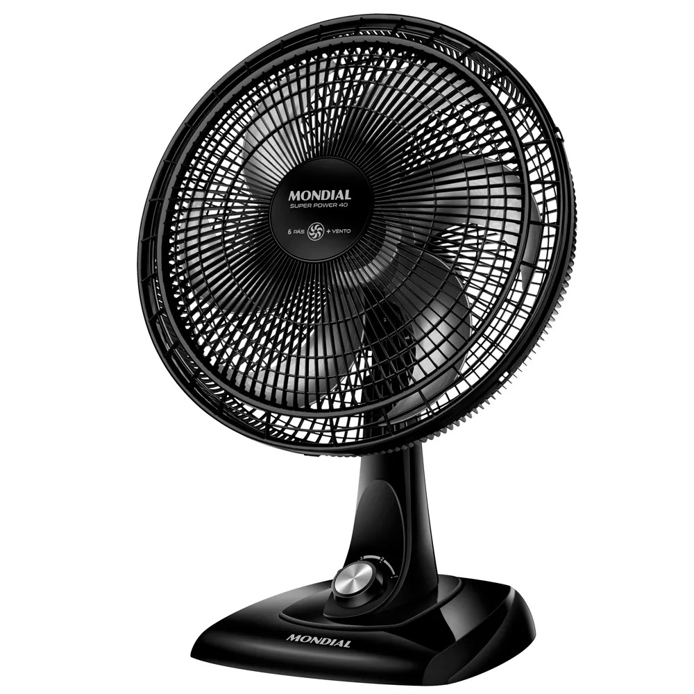 Foto do Produto Ventilador de Mesa Mondial Super Power VSP-40-B - 140W - 40cm - 220V/60Hz - Preto