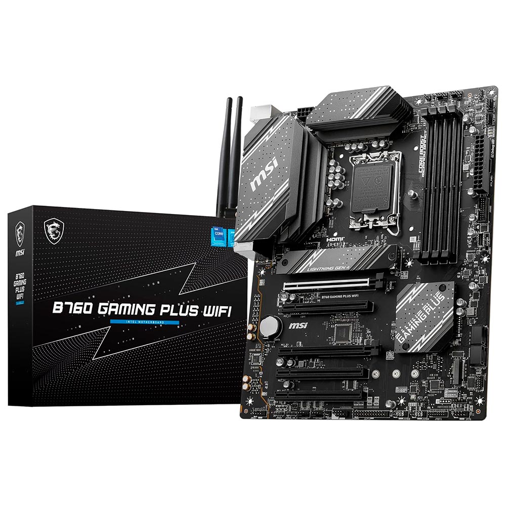 Foto do Produto Placa Mae MSI B760 Gaming Plus Wi-Fi Socket LGA 1700 / DDR5