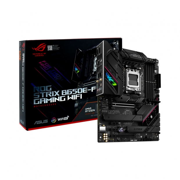 Foto do Produto Placa Mãe ASUS ROG Strix B650E-F Gaming Wi-Fi Socket AM5 DDR5 HDMI DP