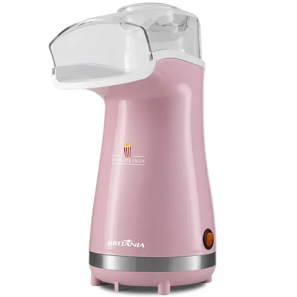 Foto do Produto Pipoqueira Elétrica Britânia Poplite Inox BPI01RS 1.200 watts 220V ~ 50/60 Hz - Rosa