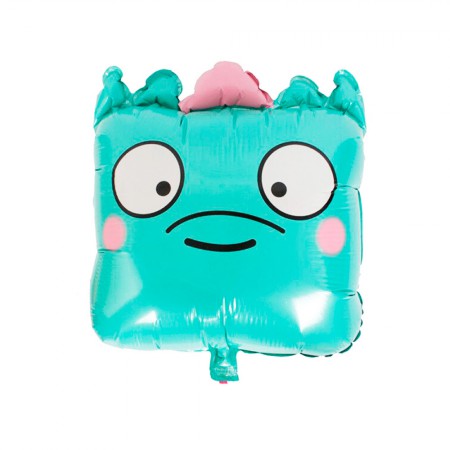 Foto do Produto Balao para Festas Cuadrado Cartoon Comic Face Verde