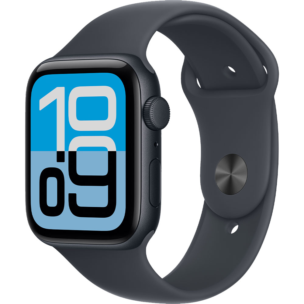 Foto do Produto Apple Watch SE 3 MEHQ4LW/A 44mm GPS - Midnight Aluminum/Sport Band