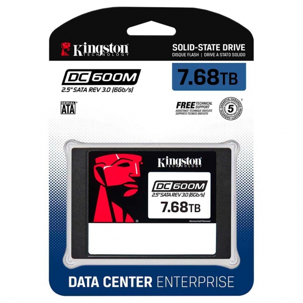 Foto do Produto SSD Kingston 7.68TB DC600M 2.5" SATA 3 SEDC600M/7680G Enterprise 560/530 MB/s|