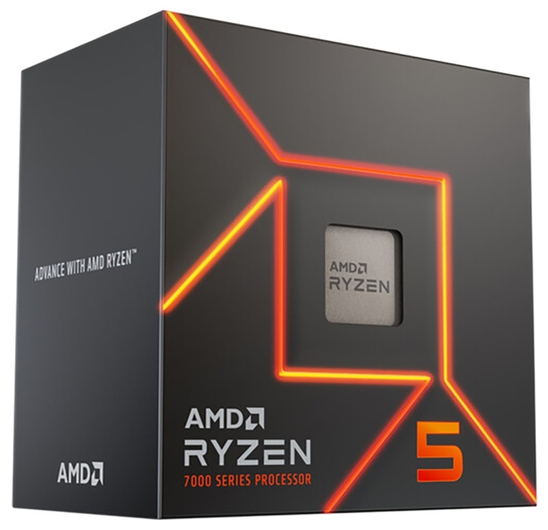 Foto do Produto Processador AMD Ryzen 5 7600 3.80GHz 6 Núcleos 38MB - Socket AM5 (com Cooler)