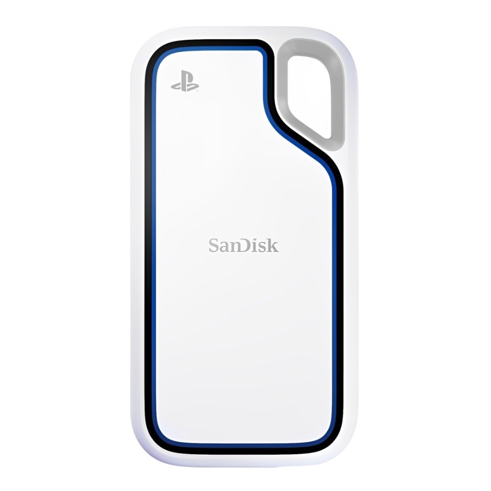 Foto do Produto SSD Externo Sandisk Extreme SDSSDE62P-1T00-G25 - Para PS5 - 1TB - 1000MB/s - Branco