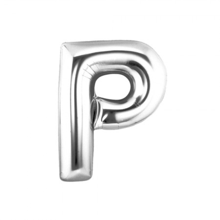 Foto do Produto Balao Letra P Prata 16 Polegadas