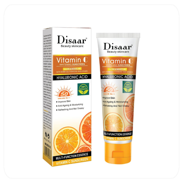 Foto do Produto DISAAR PROTECTOR SOLAR FACIAL FPS50+ BLANQUEADOR & VITAMINA C 100% ORGANICO 50g