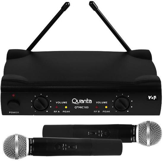 Foto do Produto Microfone Quanta QTMIC103 Sem Fio