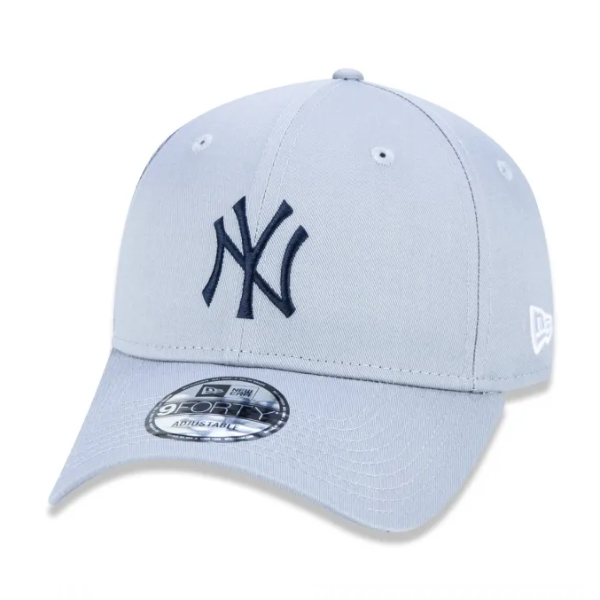 Foto do Produto Boné New Era 9FORTY A-Frame Snapback Aba Curva MLB New York Yankees Basic - MBV19BON158 - Cinza