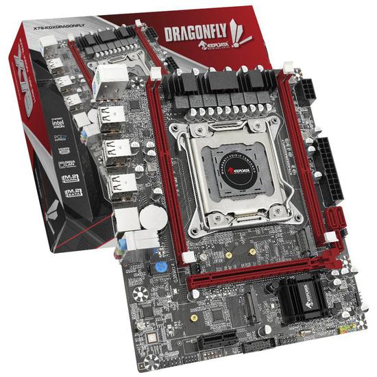 Foto do Produto Placa Mãe Keepdata X79-KDXDRAGONFLY Intel Soquete LGA 2011