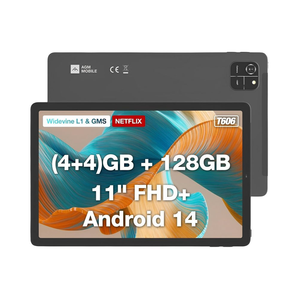 Foto do Produto TABLET AGM PAD T1 4GB 128GB 11" LTE GRIS