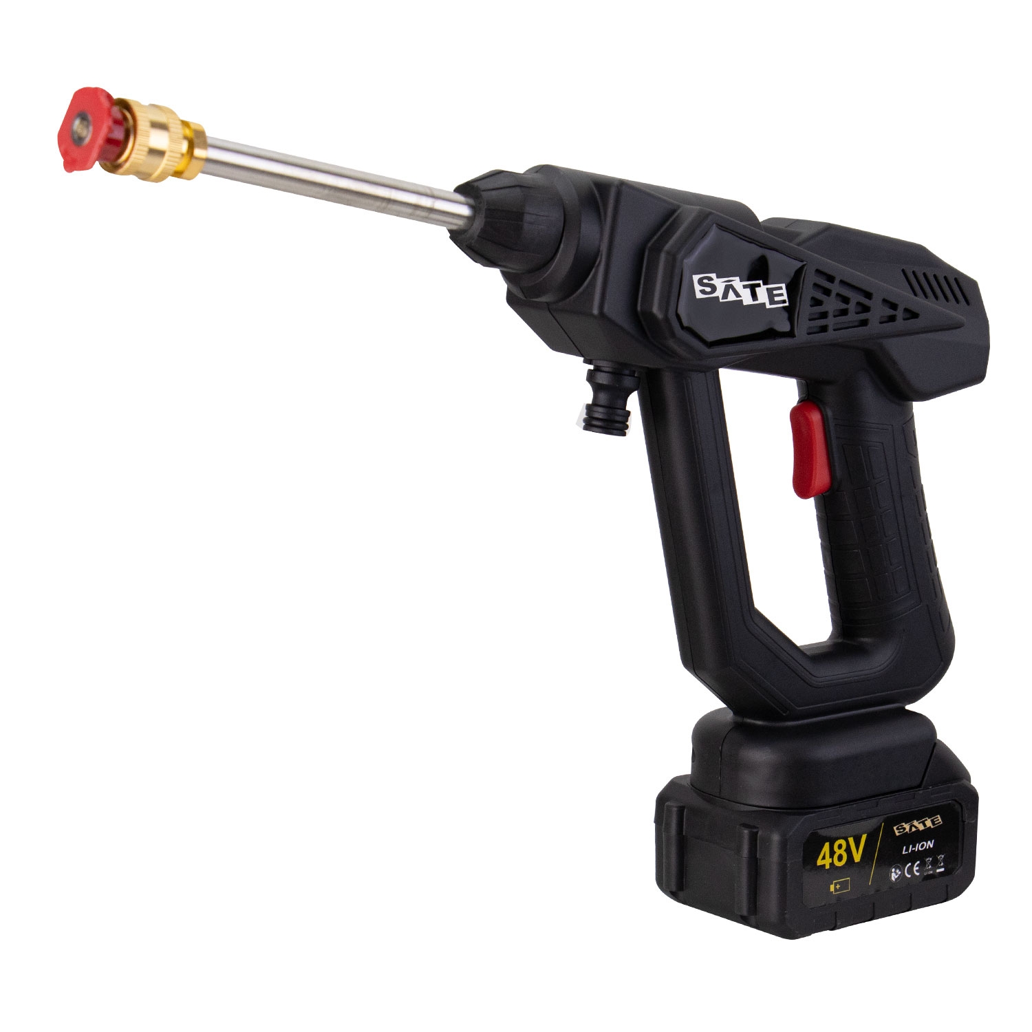 Foto do Produto Lavadora de Pressão Satellite A-ML8107 - Sem fio - Recarregável - Preto