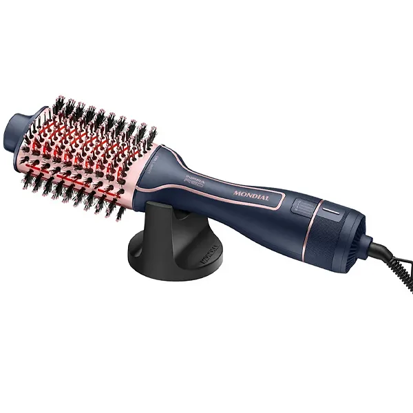 Foto do Produto Escova Elétrica Mondial ES-01-IR com 1.300 watts Bivolt - Azul/Rose Gold