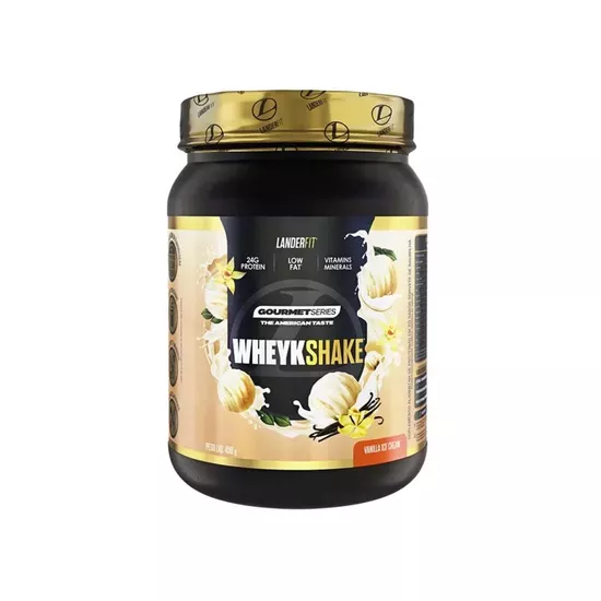 Foto do Produto Whey LanderFit Wheykshake Gourtmet Vanilla Ice Cream 450G