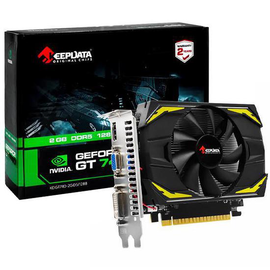 Foto do Produto Placa de Vídeo Keepdata GeForce GT740 2GB DDR5 PCI-Express
