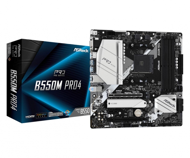 Foto do Produto Placa Mãe Asrock B550M PRO4 Socket AM4 DDR4 HDMI DP VGA