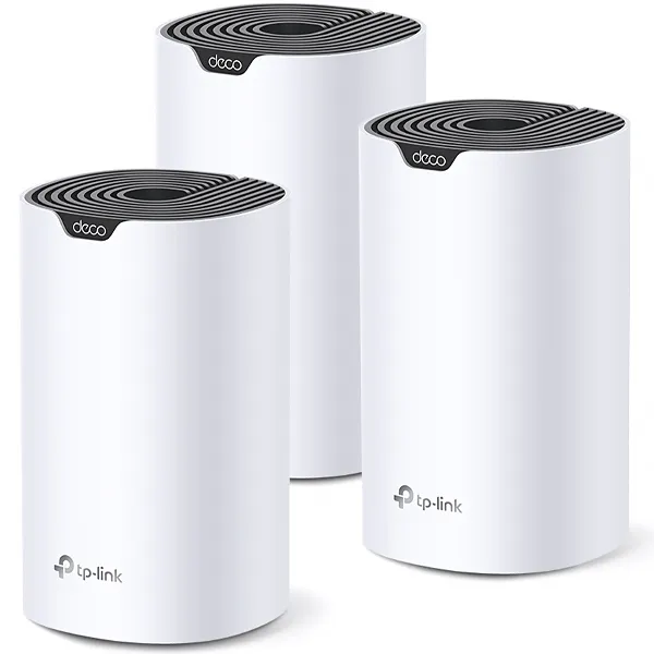 Foto do Produto Roteador Wireless TP-Link Deco S7 AC1900 (3-PACK) Dual Band 600 + 1300 Mbps (WI-FI 5)