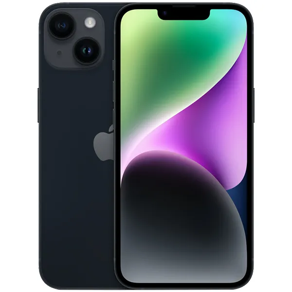 Foto do Produto Apple iPhone 14 A2882 Nano + eSIM 128GB/4GB RAM de 6.1" 12+12MP/12MP - Midnight