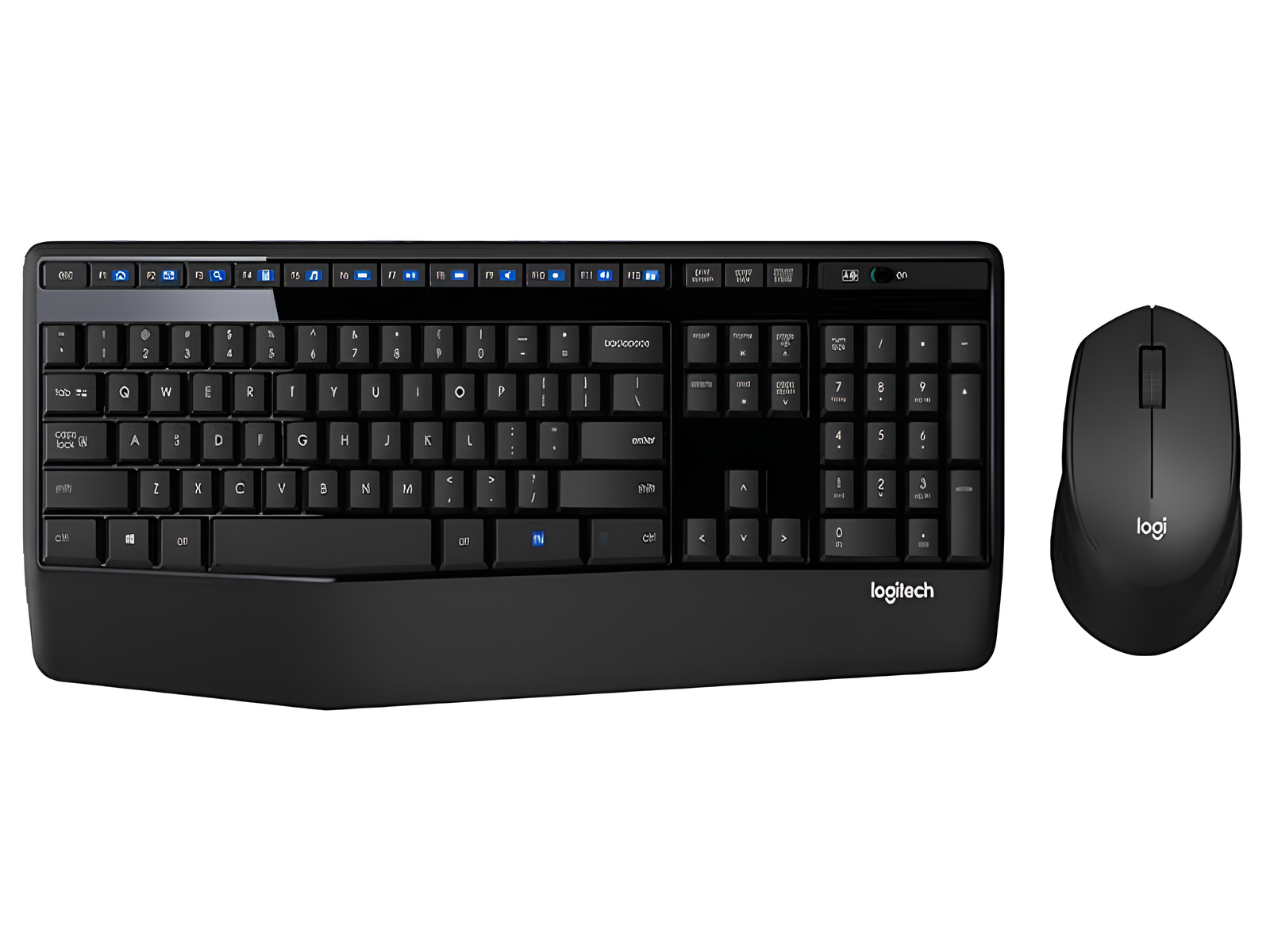 Foto do Produto Kit Mouse e Teclado Logitech MK345 - Sem Fio - Espanhol - Preto