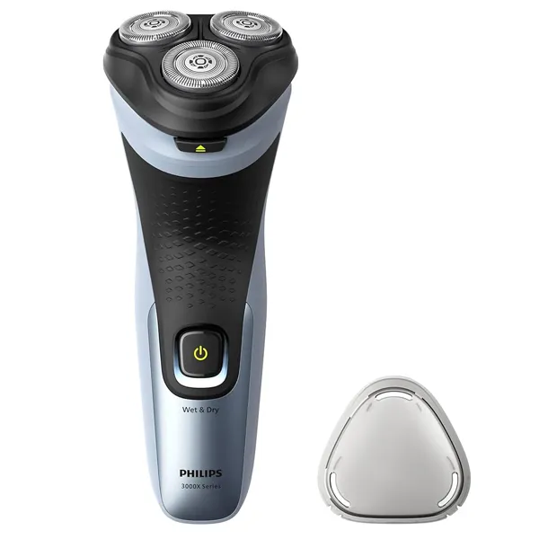 Foto do Produto Barbeador Philips Shaver 3000X X3063/00 Recarregável - Preto/Azul