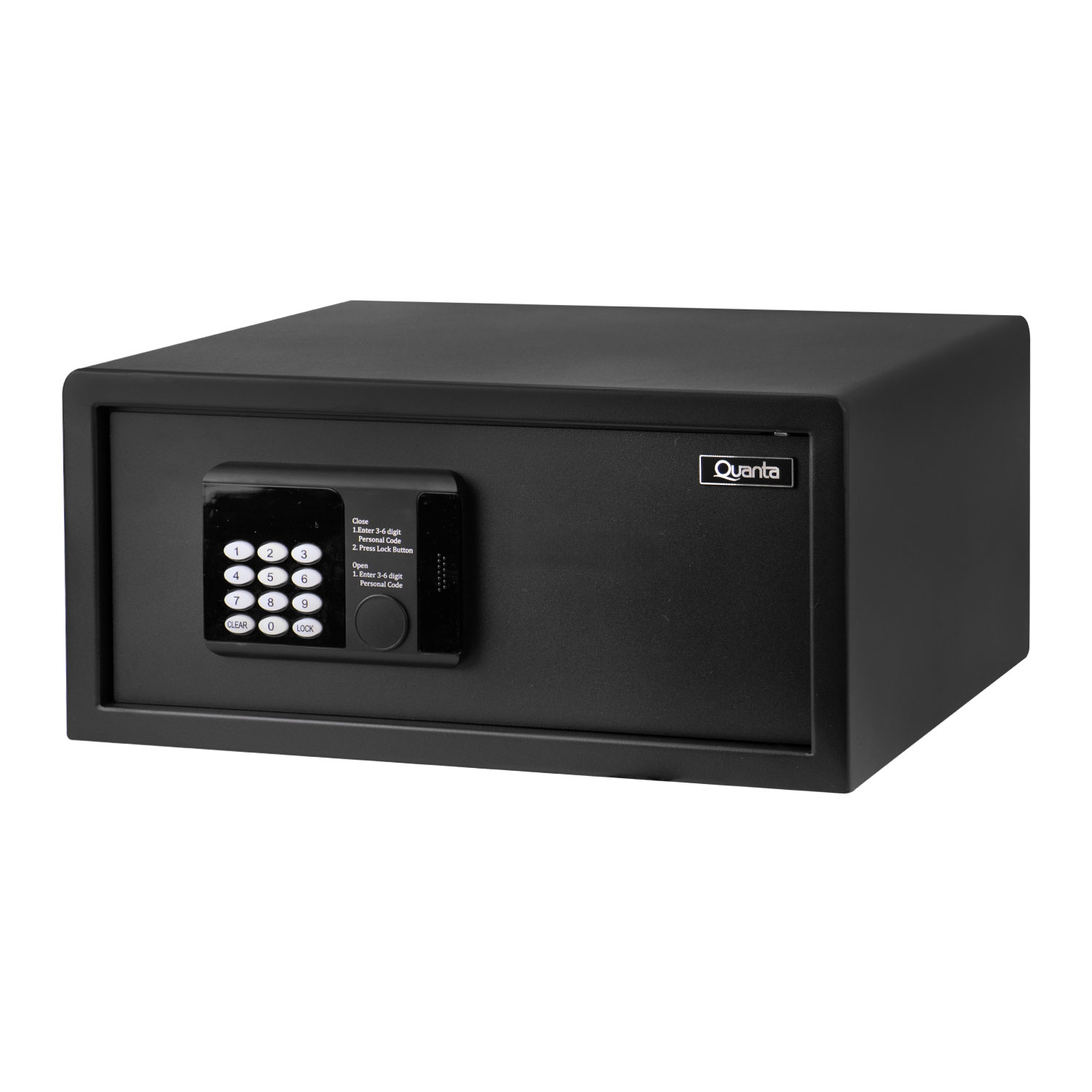 Foto do Produto Cofre Quanta QTCFN28 - 28L - 12 Dígitos - Preto