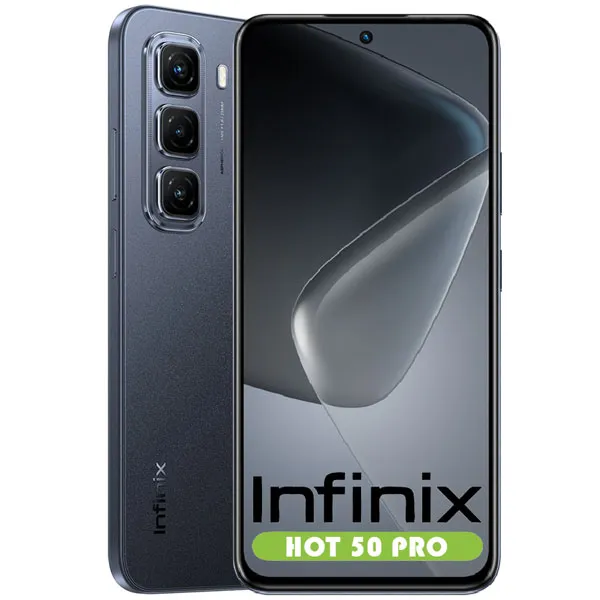 Foto do Produto Celular Infinix HOT 50 Pro X6881 NFC Dual SIM de 256GB/8GB RAM de 6.78" 50+2MP/8MP - Sleek Black (1 Ano de Garantia)