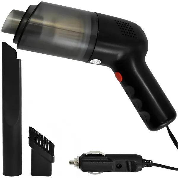 Foto do Produto Aspirador Portátil para Carro Satellite A-CV1201 12V - Preto/Cinza